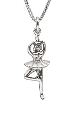 remarkable teensy ballerina charm baby necklace